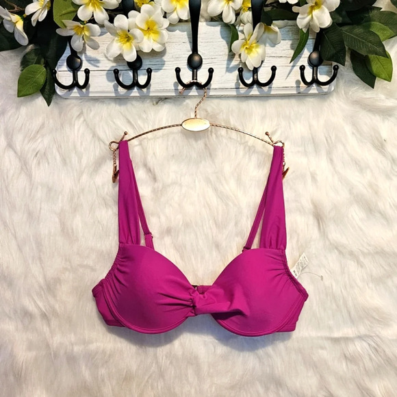 George Twist Front Underwire Bikini Top - Picture 2 of 4